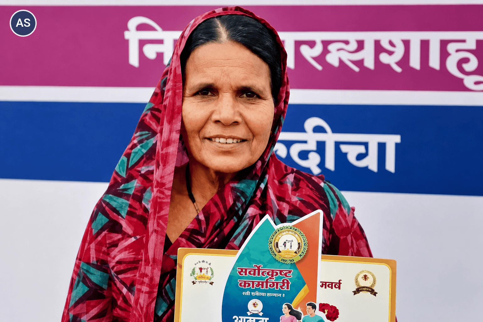 बेटी की पढ़ाई के लिए नंगे पैर दौड़ी महिला, रमाबाई साड़ी और चप्पल पहनकर पहुँची।